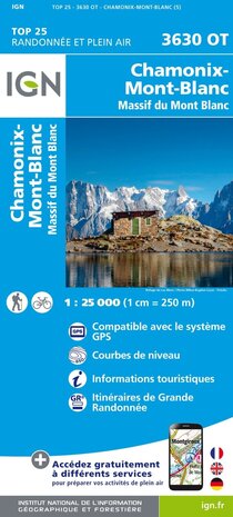 IGN - 3630OTR Chamonix - Massif du Mont Blanc