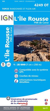 IGN - 4249OT L'île Rousse