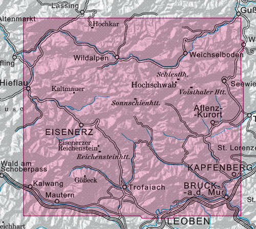 OeAV - Alpenvereinskarte 18 Hochschwabgrupper (Weg + Ski)