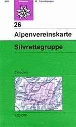 OeAV - Alpenvereinskarte 26 Silvrettagruppe (Ski)