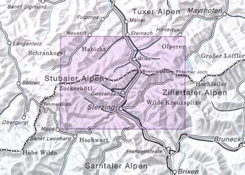 OeAV - Alpenvereinskarte 31/3 Brennerberge (Ski)