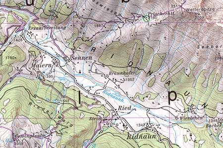 OeAV - Alpenvereinskarte 31/3 Brennerberge (Ski)