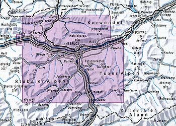 OeAV - Alpenvereinskarte 31/5 Innsbruck, Umgebung (Ski)