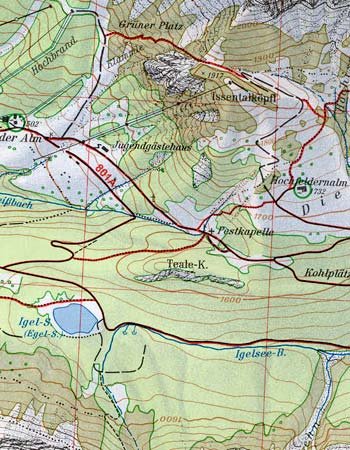 OeAV - Alpenvereinskarte 4/2 Wetterstein- und Mieminger Gebirge Mitte (Weg)