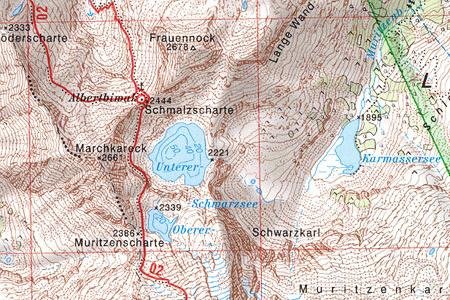 OeAV - Alpenvereinskarte 45/1 Niedere Tauern I (Weg)