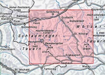 OeAV - Alpenvereinskarte 45/3 Niedere Tauern III (Weg)