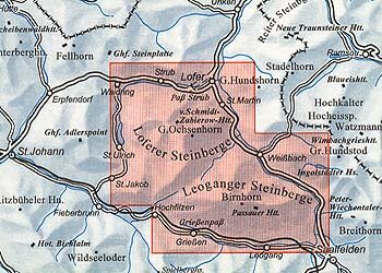 OeAV - Alpenvereinskarte 9 Loferer und Leoganger Steinberge (Weg)