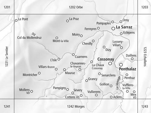 Swisstopo - 1222 Cossonay