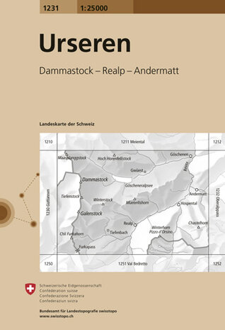 Swisstopo - 1231 Urseren