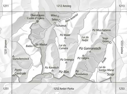 Swisstopo - 1232 Oberalppass