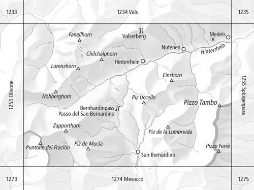 Swisstopo - 1254 Hinterrhein