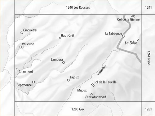 Swisstopo - 1260 Col de la Faucille