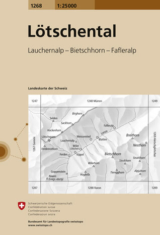 Swisstopo - 1268 Lötschental