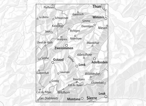 Swisstopo - 5025T Saanenland - Simmental