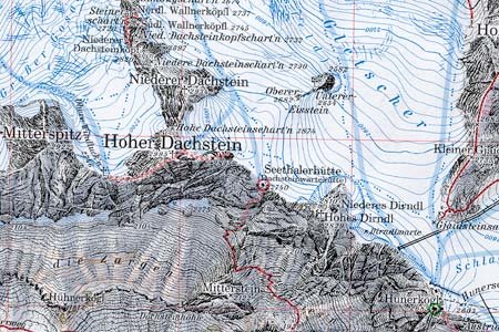 OeAV - Alpenvereinskarte 14 Dachsteingebirge (Weg + Ski)