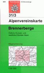 OeAV - Alpenvereinskarte 31/3 Brennerberge (Weg)