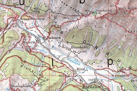 OeAV - Alpenvereinskarte 31/3 Brennerberge (Weg)