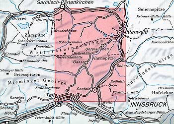 OeAV - Alpenvereinskarte 4/3 Wetterstein- und Mieminger Gebirge Ost (Weg)